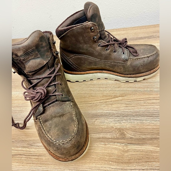 Red Wing Traction Tred Lite #2444 Size 6.5B Safety Toe Waterproof Work Boots - Picture 9 of 10